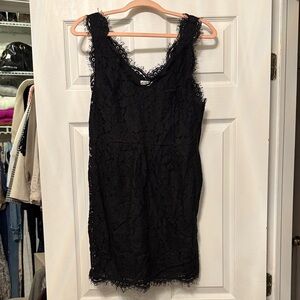 Joie Black Lace Mini Dress